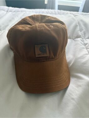 Carhartt Brown Duck Canvas Logo Cap